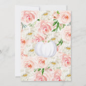 Invitation Baby shower Citrouille blanc (Dos)