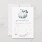 Invitation Baby shower Citrouille blanc - Devis de prix (Devant)