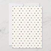 Invitation Baby shower Citrouille blanc et or (Dos)