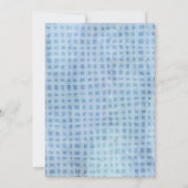 Invitation Baby shower Citrouille bleu | Thème aut (Dos)