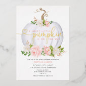 Invitation baby shower  Citrouille Blush (Recto)