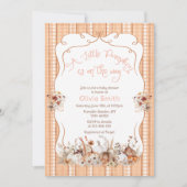 Invitation Baby shower Citrouille Boho Automne (Devant)