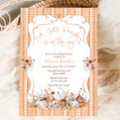 Invitation Baby shower Citrouille Boho Automne