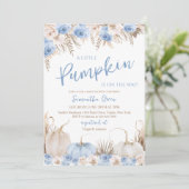 Invitation Baby shower Citrouille Boho Boy (Debout devant)