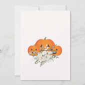 Invitation Baby shower Citrouille Boho Budget (Dos)