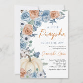 Invitation Baby shower Citrouille Boho neutre pour les femmes (Devant)