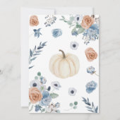 Invitation Baby shower Citrouille Boho neutre pour les femmes (Dos)