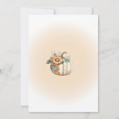 Invitation Baby shower Citrouille Boho Pastel (Dos)