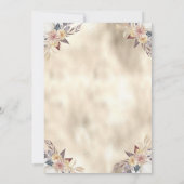 Invitation Baby shower Citrouille d'aquarelle (Dos)