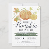 Invitation Baby shower Citrouille d'automne (Devant)