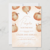 Invitation Baby shower Citrouille d'automne (Devant)