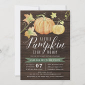 Invitation Baby shower Citrouille d'automne (Devant)