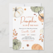 Invitation Baby shower Citrouille d'automne (Devant)