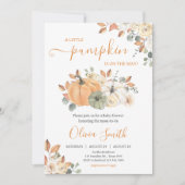 Invitation Baby shower Citrouille d'automne (Devant)