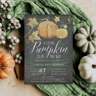 Invitation Baby shower Citrouille d'automne