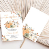 Invitation Baby shower Citrouille d'automne