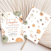 Invitation Baby shower Citrouille d'automne