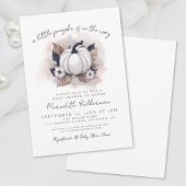 Invitation Baby shower Citrouille d'automne