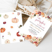 Invitation Baby shower Citrouille d'automne de Bourgogne