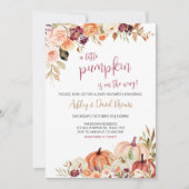 Invitation Baby shower Citrouille d'automne de Bourgogne (Devant)