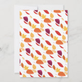 Invitation Baby shower Citrouille de Bear Fall (Dos)