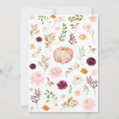 Invitation Baby shower Citrouille de Bourgogne (Dos)