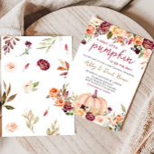 Invitation Baby shower Citrouille de Bourgogne