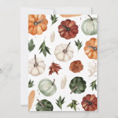 Invitation Baby shower Citrouille de Bourgogne (Dos)