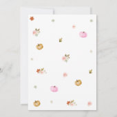 Invitation Baby shower Citrouille de camion rose (Dos)