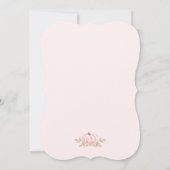 Invitation Baby shower Citrouille de la fille d'au (Dos)