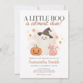 Invitation Baby shower Citrouille de Little Boo Halloween (Devant)