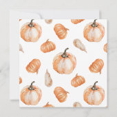 Invitation Baby shower Citrouille d'Halloween (Dos)