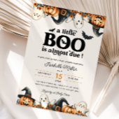 Invitation Baby shower Citrouille d'Halloween Little Boo Fall