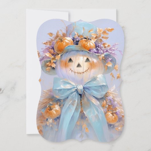 Invitation Baby shower citrouille d'Halloween Scarecrow (Dos)