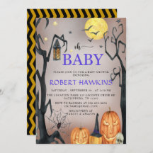 Baby shower Citrouille Éffrayant Halloween