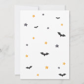 Invitation Baby shower Citrouille Éffrayant Little Boo (Dos)