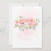 Invitation Baby shower Citrouille Floral Fall (Dos)