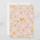 Invitation Baby shower Citrouille Girl Boho (Dos)