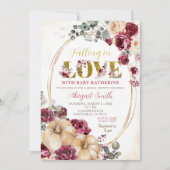 Invitation Baby shower Citrouille Ivory Marsala (Devant)