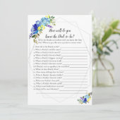 Invitation Baby shower citrouille Jeu Qui Connaît Le Mieux Pa (Debout devant)