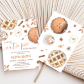 Invitation Baby shower Citrouille Little Cutie Pie Fall