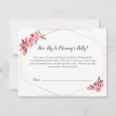 Invitation Baby shower citrouille Mommy's Belly Taille Jeu Fl (Devant)