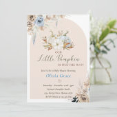 Invitation Baby shower citrouille Notre Petit Citrouille (Debout devant)