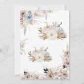 Invitation Baby shower citrouille Notre Petit Citrouille (Dos)