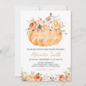 Invitation Baby shower Citrouille orange (Devant)