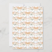 Invitation Baby shower Citrouille Orange Bow (Dos)