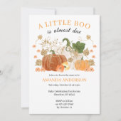Invitation Baby shower Citrouille Orange Gold (Devant)