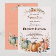 Baby shower Citrouille personnalisable