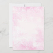 Invitation Baby shower citrouille Pink Gold Fall Girl (Dos)