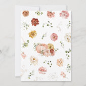 Invitation Baby shower Citrouille rose (Dos)